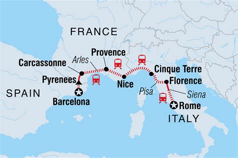 italy france spain trip planner